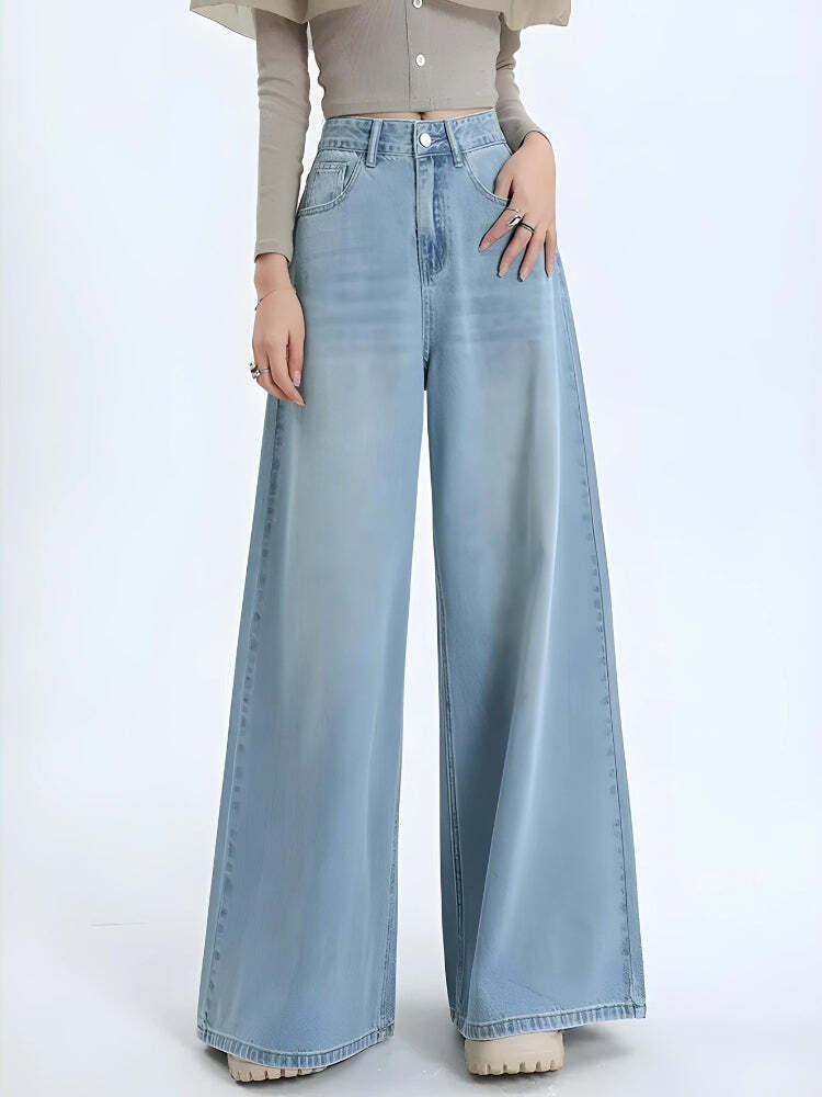 Style Core Aesthetics, New Style Trends - Wide Leg Regular Waist Jeans Style Core Aesthetics, New Style Trends - Wide Leg Regular Waist Jeans