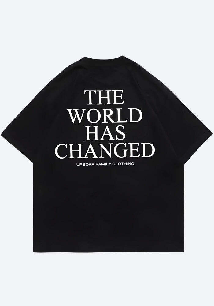 Style Core Aesthetics, New Style Trends - World Has Changed Graphic Tee Style Core Aesthetics, New Style Trends - World Has Changed Graphic Tee