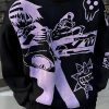 Style Core Aesthetics, New Style Trends - Y2K Anime Knitted Sweater