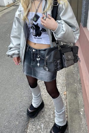 Style Core Aesthetics, New Style Trends - Y2K Bat Rabbit Tube Top