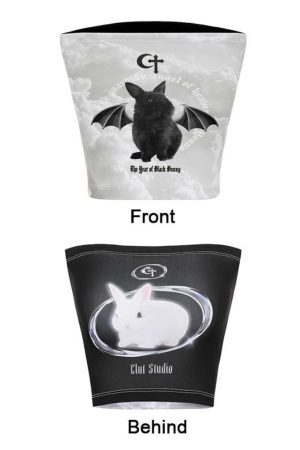 Style Core Aesthetics, New Style Trends - Y2K Bat Rabbit Tube Top