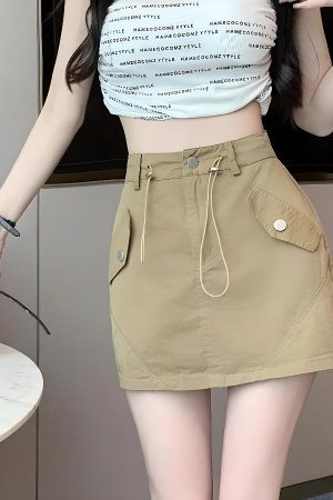 Style Core Aesthetics, New Style Trends - Y2K Cargo Mini Skort