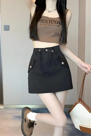 Style Core Aesthetics, New Style Trends - Y2K Cargo Mini Skort