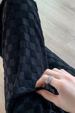 Style Core Aesthetics, New Style Trends - Y2K Checkered Sweatpants