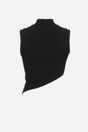 Style Core Aesthetics, New Style Trends - Y2K Corduroy Asymmetric Crop Top