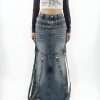 Style Core Aesthetics, New Style Trends - Y2K Denim Maxi Skirt