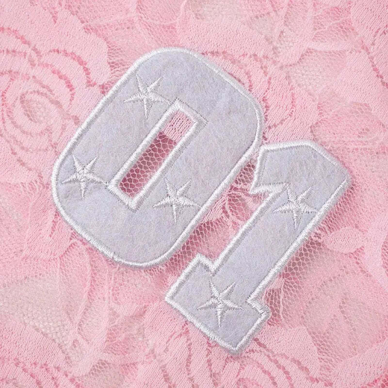 Style Core Aesthetics, New Style Trends - Y2K Embroidered Lace Top Style Core Aesthetics, New Style Trends - Y2K Embroidered Lace Top