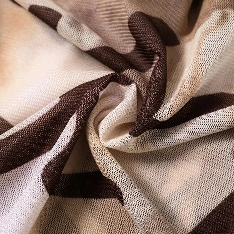 Style Core Aesthetics, New Style Trends - Y2K Fishnet Sleeve Mesh Top Style Core Aesthetics, New Style Trends - Y2K Fishnet Sleeve Mesh Top