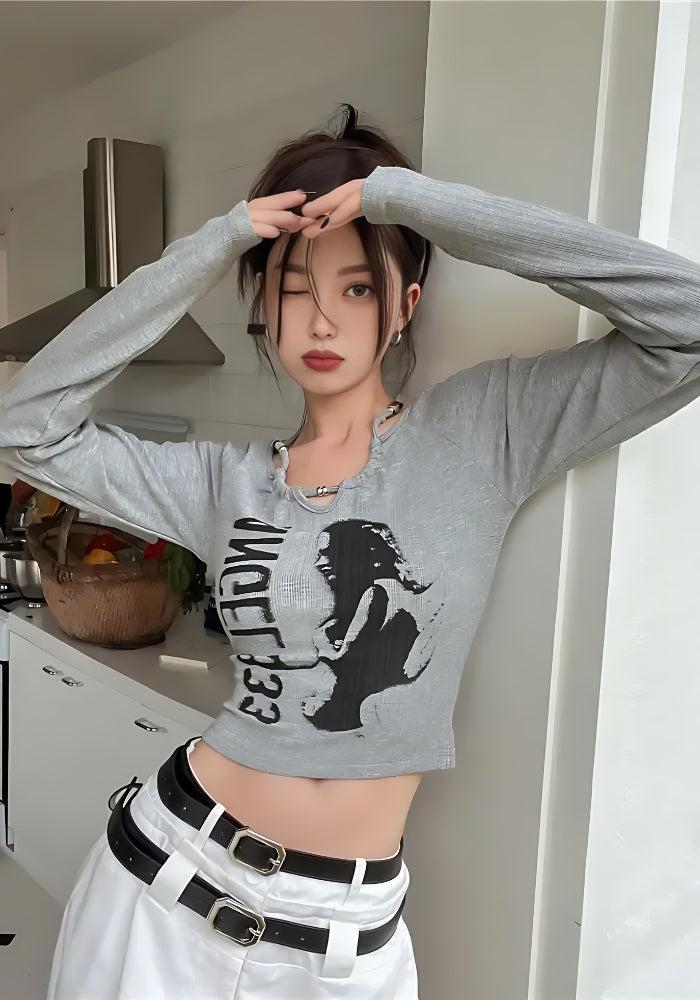 Style Core Aesthetics, New Style Trends - Y2K Grunge Angel 333 Top Style Core Aesthetics, New Style Trends - Y2K Grunge Angel 333 Top