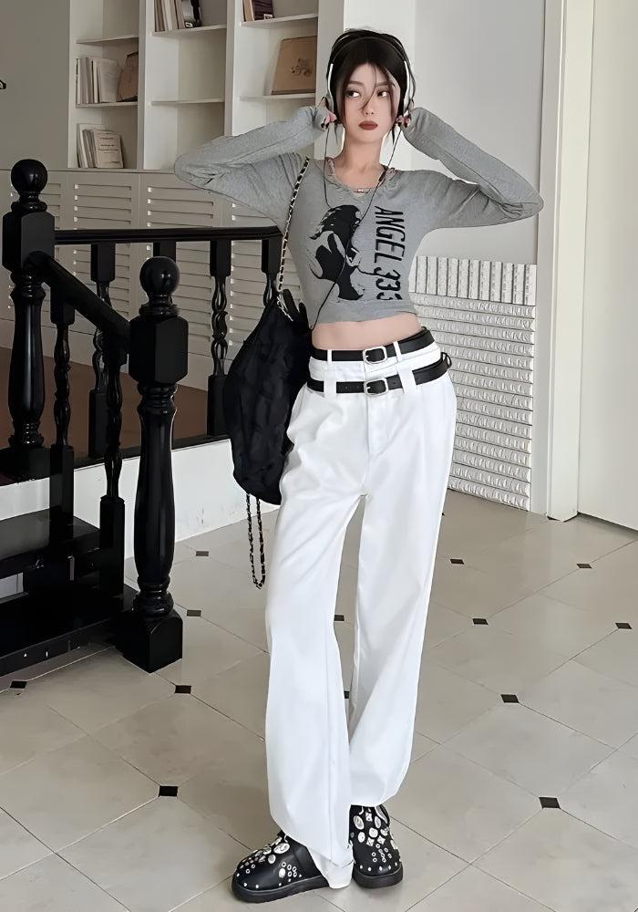 Style Core Aesthetics, New Style Trends - Y2K Grunge Angel 333 Top Style Core Aesthetics, New Style Trends - Y2K Grunge Angel 333 Top