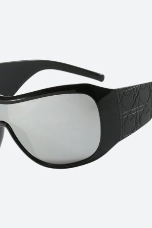 Style Core Aesthetics, New Style Trends - Y2K Oversized Shield Sunglasses
