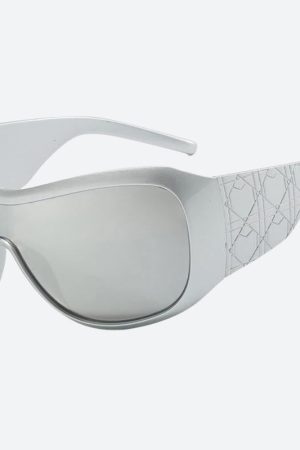 Style Core Aesthetics, New Style Trends - Y2K Oversized Shield Sunglasses