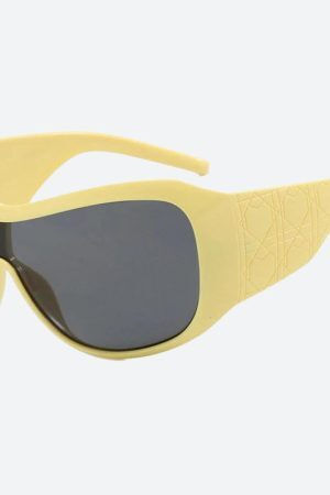 Style Core Aesthetics, New Style Trends - Y2K Oversized Shield Sunglasses