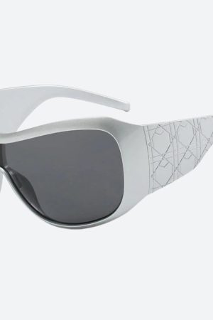Style Core Aesthetics, New Style Trends - Y2K Oversized Shield Sunglasses