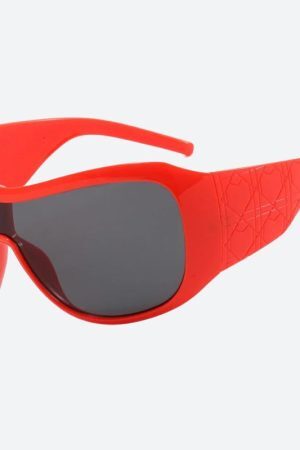 Style Core Aesthetics, New Style Trends - Y2K Oversized Shield Sunglasses