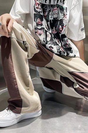 Style Core Aesthetics, New Style Trends - Y2K Patchwork Pants