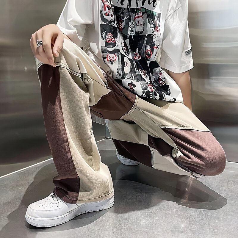 Style Core Aesthetics, New Style Trends - Y2K Patchwork Pants Style Core Aesthetics, New Style Trends - Y2K Patchwork Pants