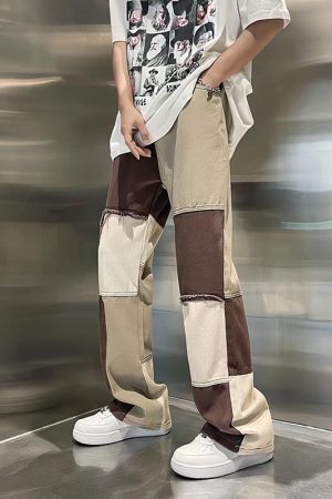 Style Core Aesthetics, New Style Trends - Y2K Patchwork Pants