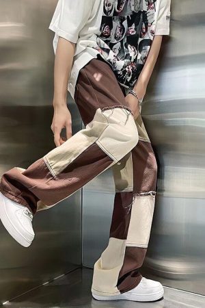 Style Core Aesthetics, New Style Trends - Y2K Patchwork Pants