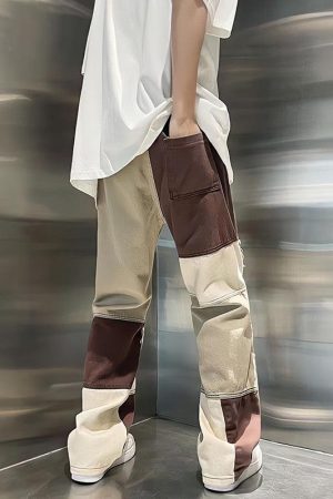 Style Core Aesthetics, New Style Trends - Y2K Patchwork Pants
