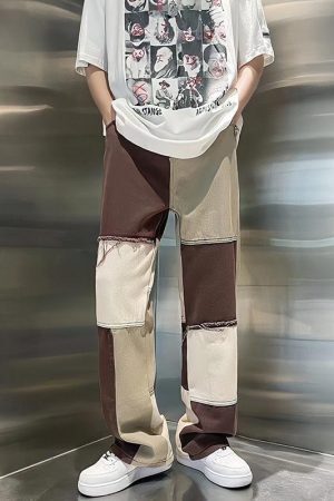 Style Core Aesthetics, New Style Trends - Y2K Patchwork Pants