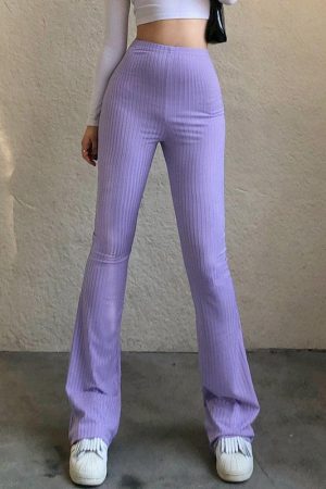 Style Core Aesthetics, New Style Trends - Y2K Slim Fit Flared Pants