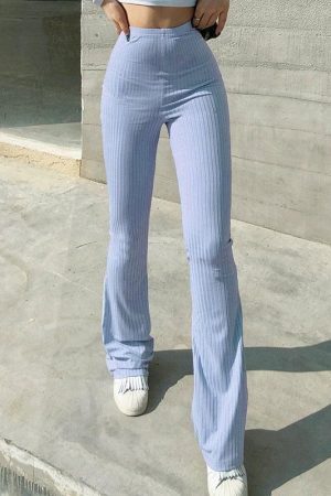 Style Core Aesthetics, New Style Trends - Y2K Slim Fit Flared Pants