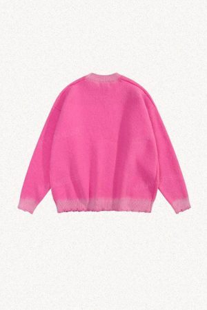 Style Core Aesthetics, New Style Trends - Y2K Star Distressed Sweater