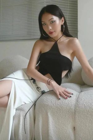 Style Core Aesthetics, New Style Trends - Y2k Star Lace Up Backless Top