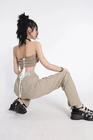 Style Core Aesthetics, New Style Trends - Y2K Star Pockets High Waist Jeans