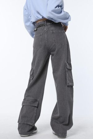 Style Core Aesthetics, New Style Trends - Y2K Star Printed Cargo Pants