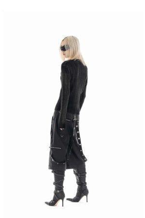 Style Core Aesthetics, New Style Trends - Y2K Star Tall Long Sleeve Corduroy Sweater