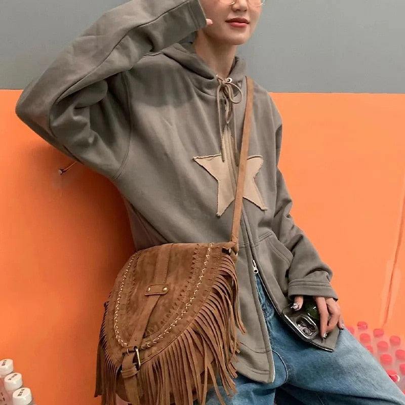 Style Core Aesthetics, New Style Trends - Y2K Stardust Zip-Up Hoodie Style Core Aesthetics, New Style Trends - Y2K Stardust Zip-Up Hoodie