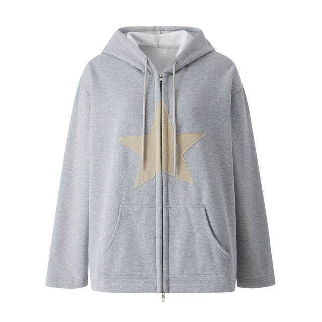 Style Core Aesthetics, New Style Trends - Y2K Stardust Zip-Up Hoodie Style Core Aesthetics, New Style Trends - Y2K Stardust Zip-Up Hoodie