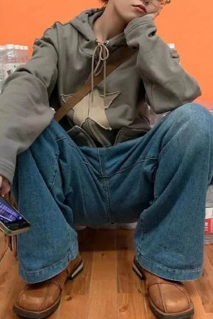 Style Core Aesthetics, New Style Trends - Y2K Stardust Zip-Up Hoodie