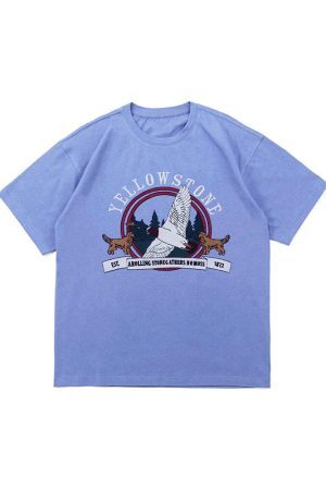 Style Core Aesthetics, New Style Trends - Yellowstone Embroidery T-Shirt