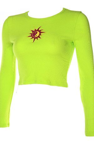 Style Core Aesthetics, New Style Trends - Ying Yang Long Sleeve Top