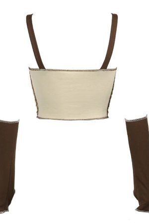 Style Core Aesthetics, New Style Trends - Young & Single Top & Arm Gloves Set