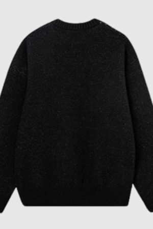 Style Core Aesthetics, New Style Trends Abstract Graphic Knit Sweater