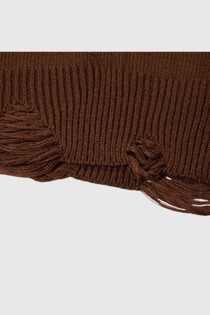 Style Core Aesthetics, New Style Trends Abstract Striped Knit Sweater