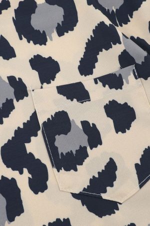 Style Core Aesthetics, New Style Trends All-Over Leopard Print Shirt