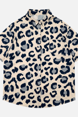 Style Core Aesthetics, New Style Trends All-Over Leopard Print Shirt