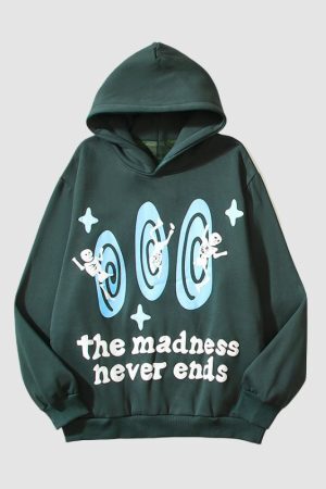 Style Core Aesthetics, New Style Trends American Street Print Hooded