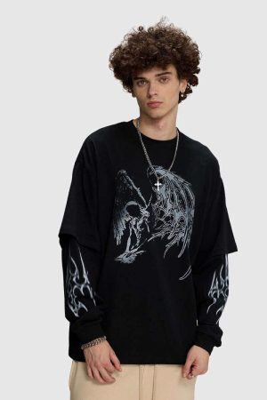 Style Core Aesthetics, New Style Trends Angel and Thorn Sweatshirt