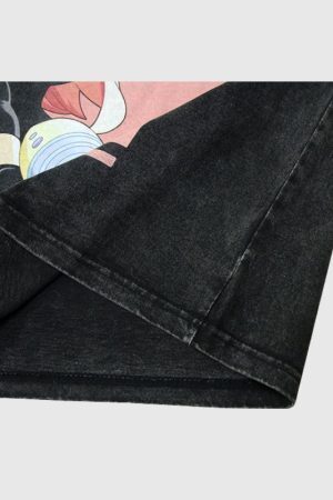 Style Core Aesthetics, New Style Trends Anime Girl Print Tee