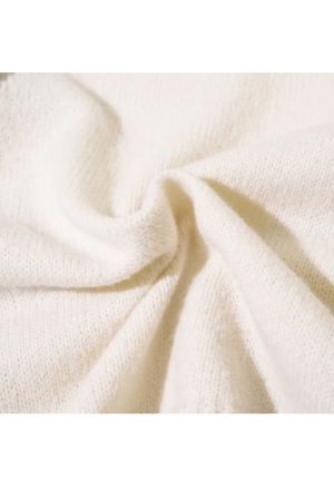 Style Core Aesthetics, New Style Trends Artistic Contrast Patchwork Knit Sweater