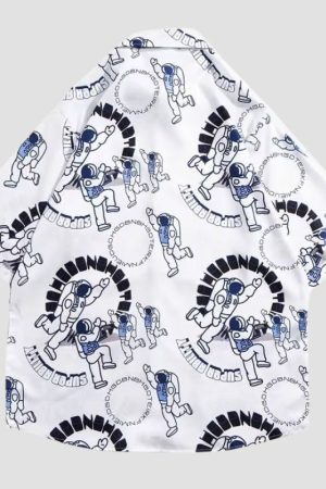 Style Core Aesthetics, New Style Trends Astronaut Print Shirts