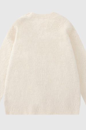 Style Core Aesthetics, New Style Trends Autumn Retro Loose Knit Sweater