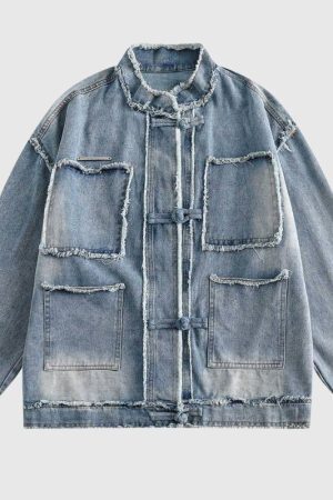 Style Core Aesthetics, New Style Trends Autumn Streetwear Iconic Jeans Jacket