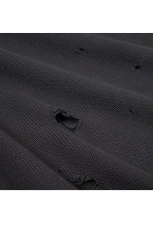 Style Core Aesthetics, New Style Trends Autumn/Winter Streetwear Distressed Knit Sweater